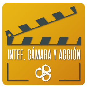 logotipo Intef, cámara y acción