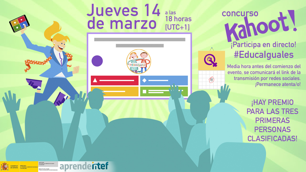 Kahoot! #EducaIguales -Evento en línea (18:00 horas)