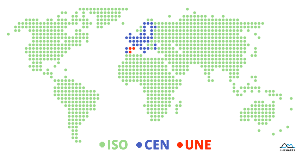 Mapamundi ISO_CEN_UNE
