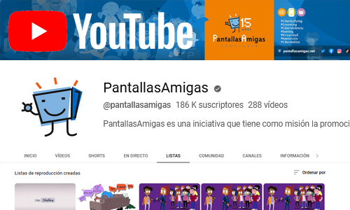 Imagen de Canal Youtube de PantallasAmigas
