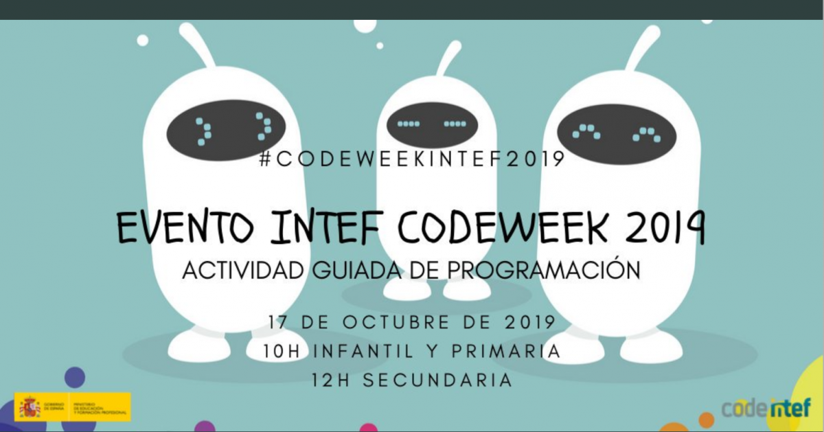 Evento CodeWeek INTEF 2019