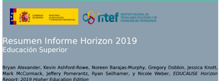Resumen Informe Horizon 2019