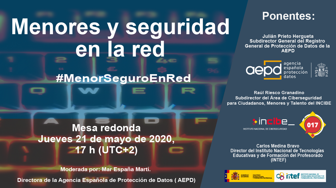 Mesa redonda «Menores y Seguridad en la Red»