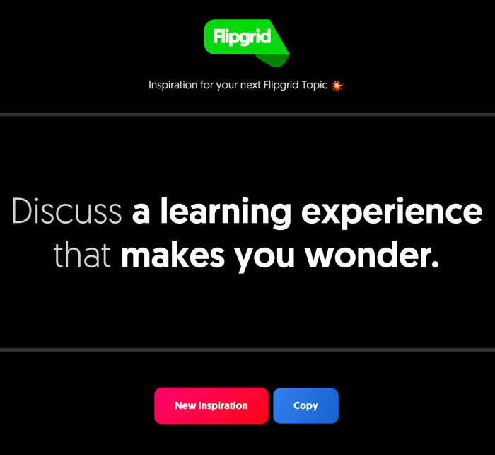 Propuestas de temas desde Flipgrid con Inspire 