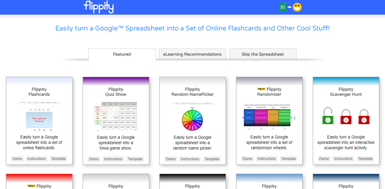 Flippity: Convierte fácilmente una hoja de cálculo a una actividad sorprendente