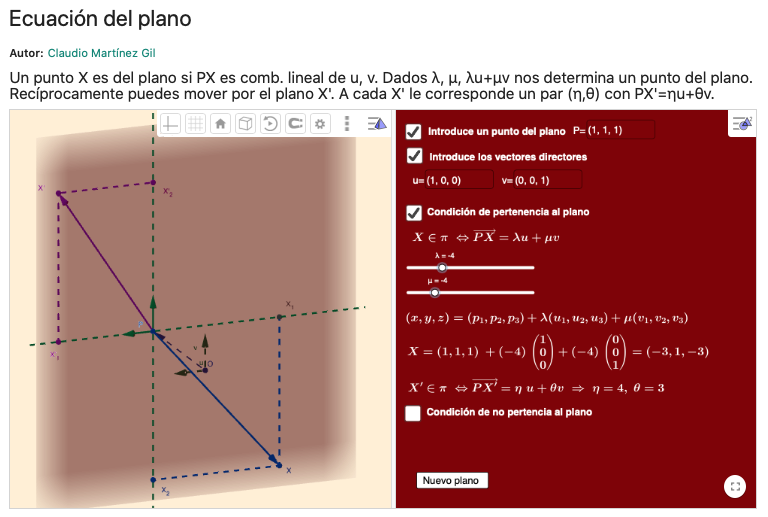 Imagen de Ecuaciones del plano