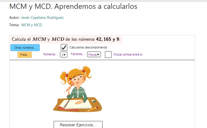 Imagen de El MCD y el mcm. Concepto y cálculo