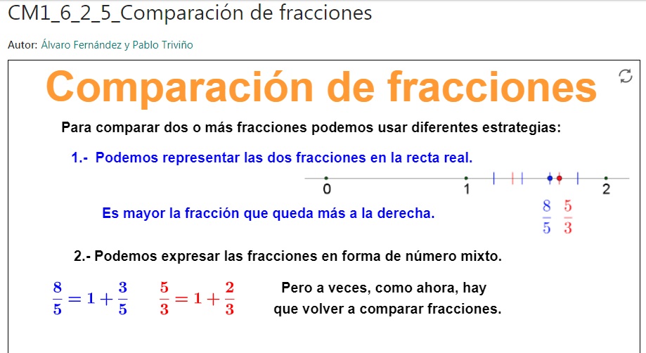 Imagen de Comparación de fracciones