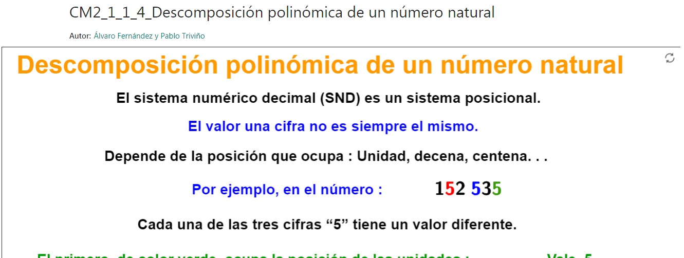 Imagen de Descomposición de un número natural en potencias de 10