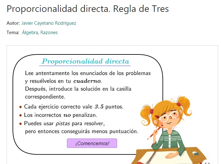 Imagen de Proporcionalidad directa
