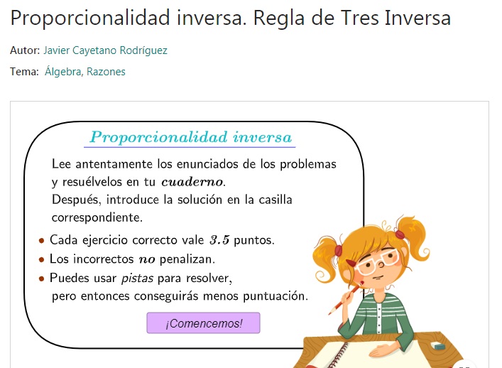 Imagen de Proporcionalidad inversa