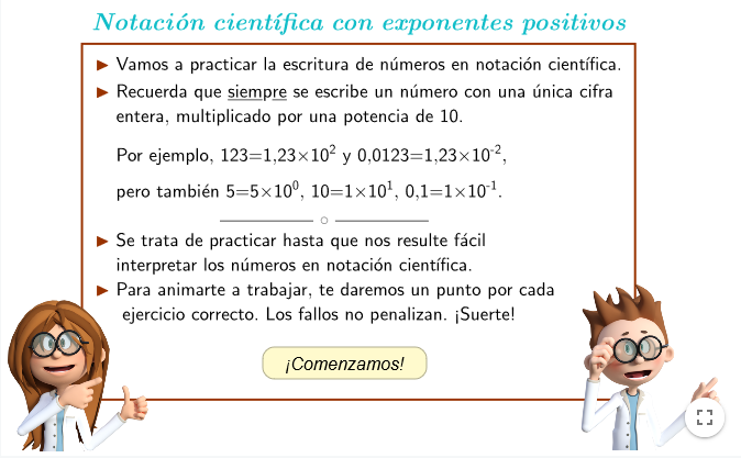 Imagen de Notación científica con exponentes positivos