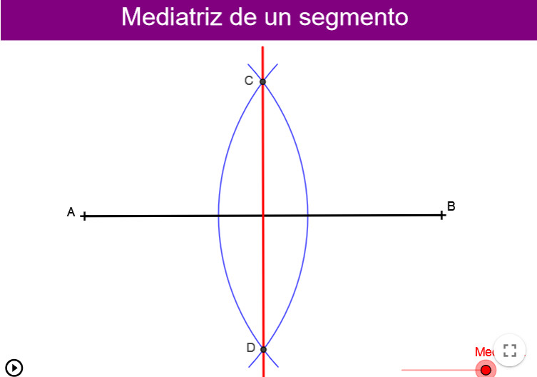 Imagen de Mediatriz de un segmento