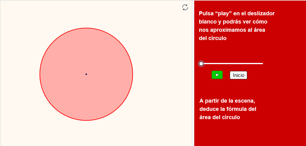 Imagen de Aproximación al área del círculo