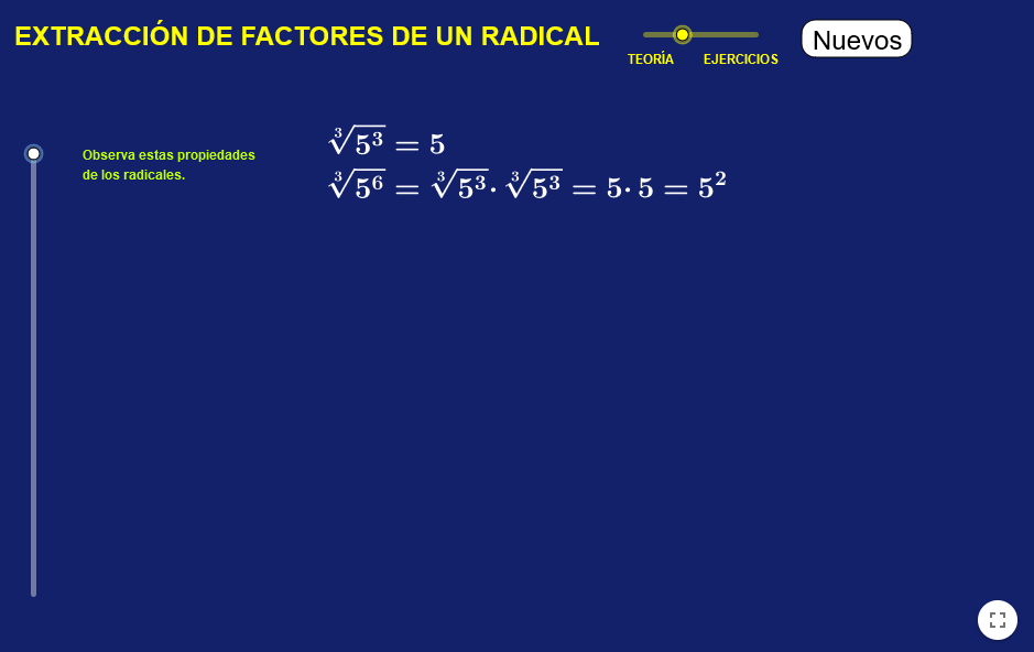 Imagen de Extracción factores de un radical