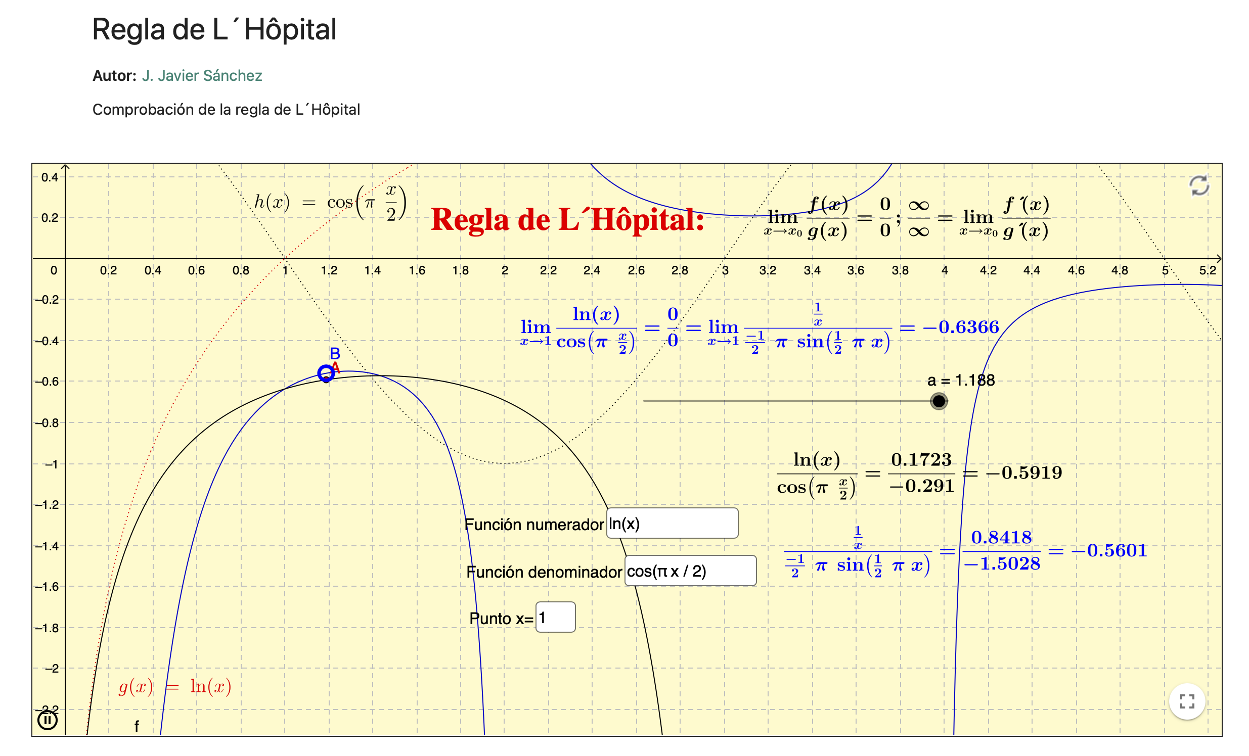Imagen de Regla de L´Hôpital