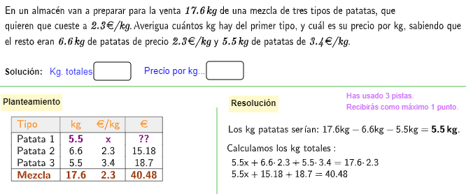 Imagen de Problemas de mezclas con ecuaciones
