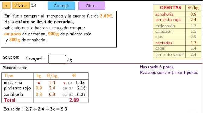 Imagen de Problemas de compras. Ecuaciones con decimales
