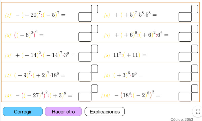 Imagen de Signos y potencias. Aplica las propiedades.