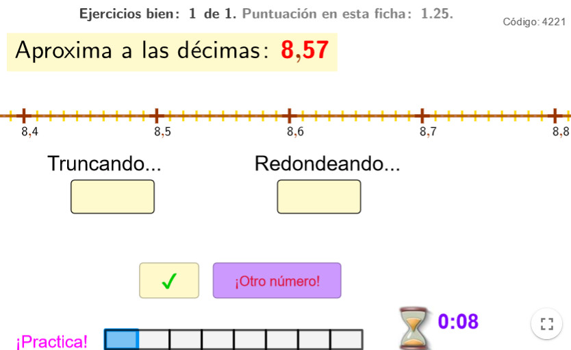 Imagen de Redondea y trunca usando la recta numérica