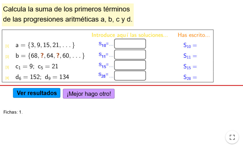 Imagen de Progresiones aritméticas. Suma de términos