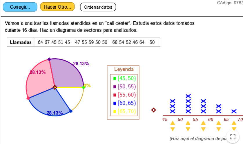 Imagen de Diagramas de sectores. Datos agrupados