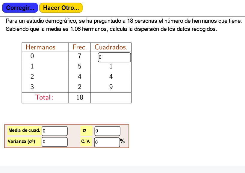 Imagen de Dispersión. Variables Continuas (mediante sumas de cuadrados)