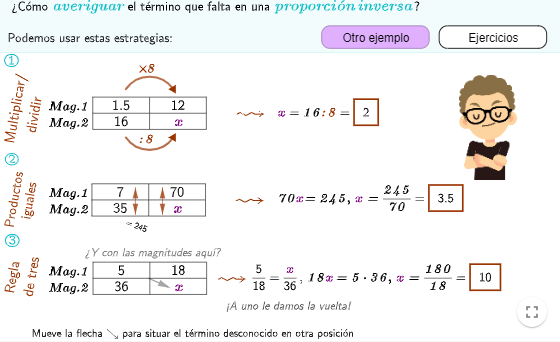 Imagen de Proporcionalidad Inversa. Término desconocido