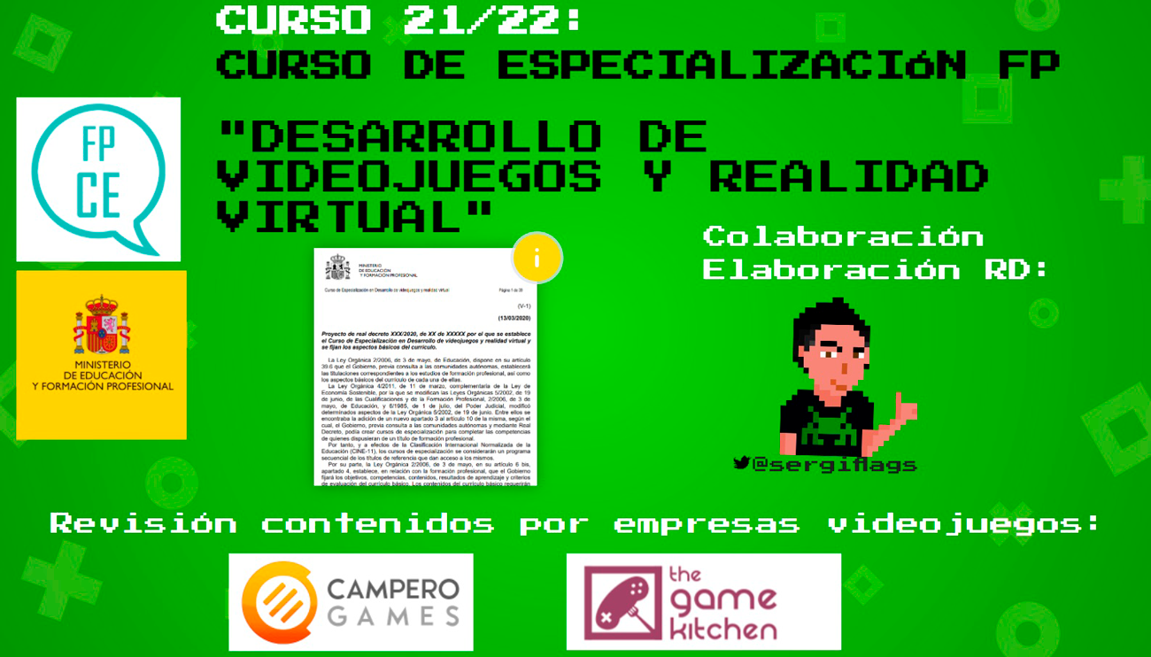 Curso de Especialización Desarrollo de Videojuegos y Realidad Virtual.