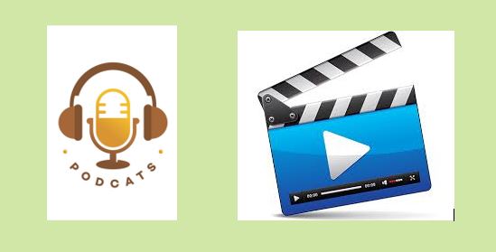 Dos iconos que nos indican que accedemos a un audio o a un video respectivamente.