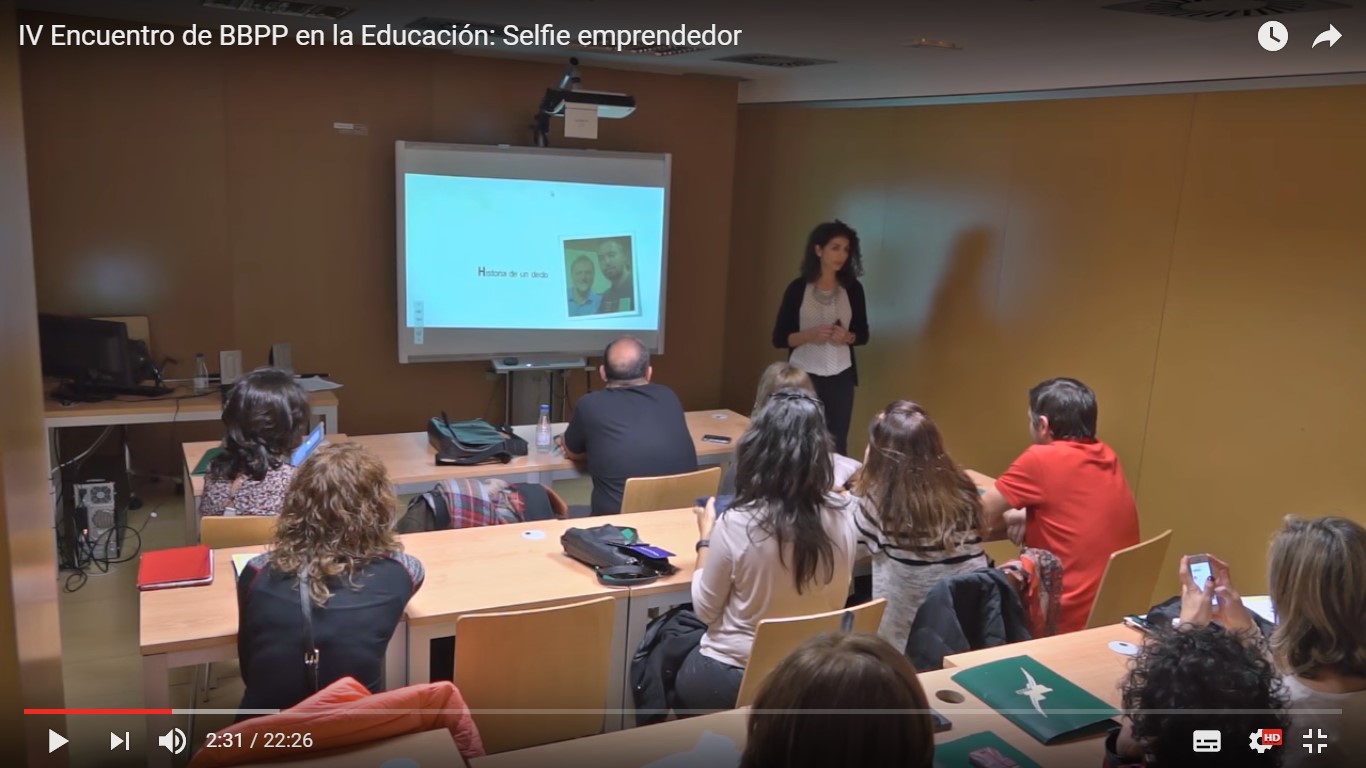 Elena Rodríguez en las Jornada Nacional de Buenas Prácticas Educativas.