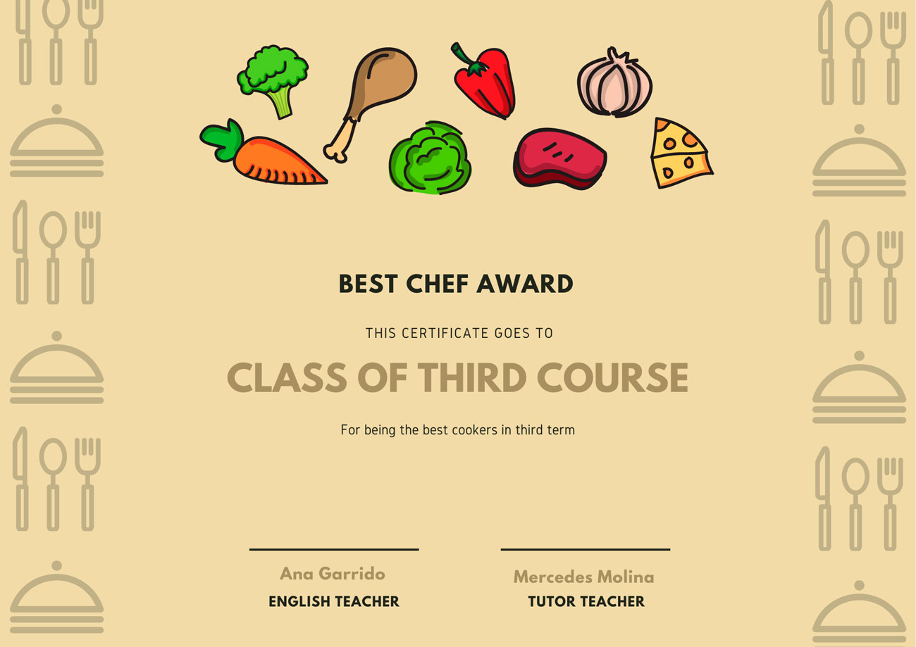 Premio al mejor chef
