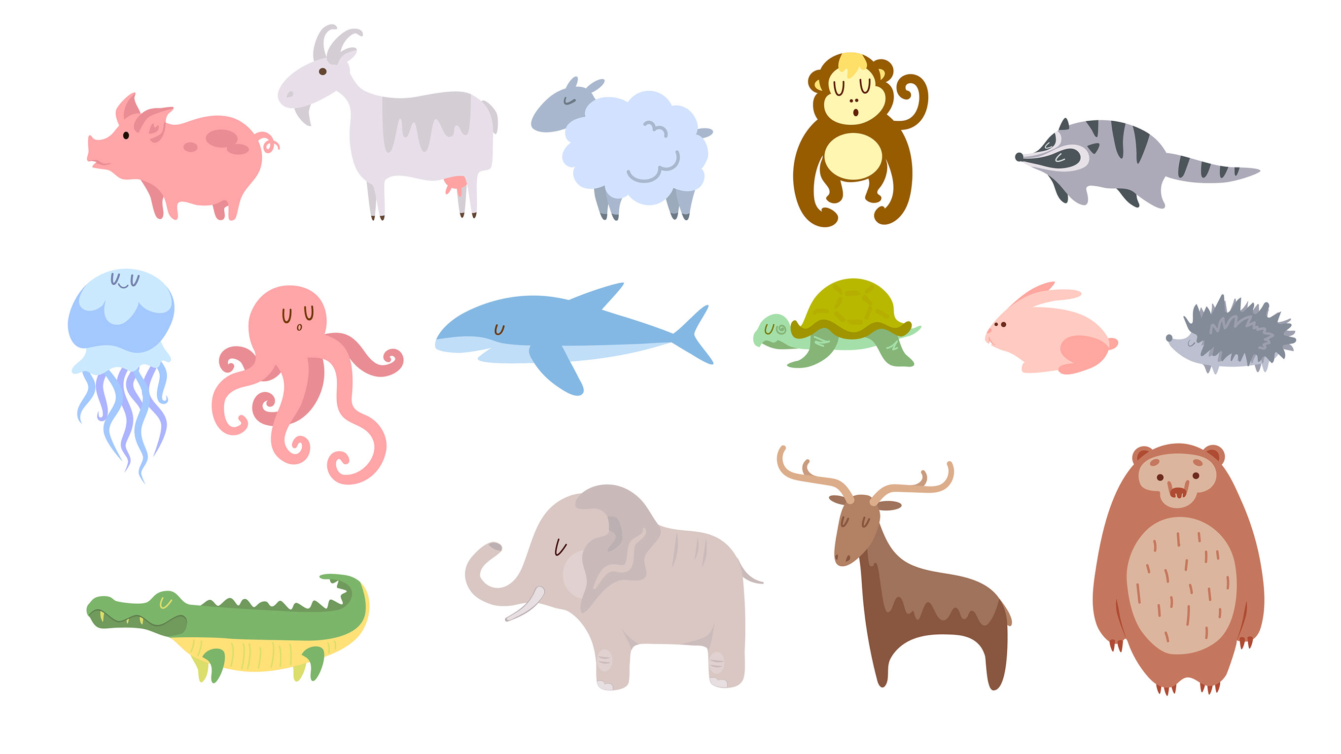 Imagen de Los tipos de animales
