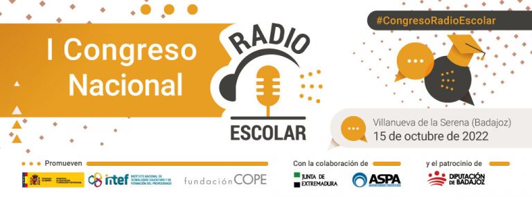 El 15 de octubre se celebrará el I Congreso Nacional de Radio Escolar