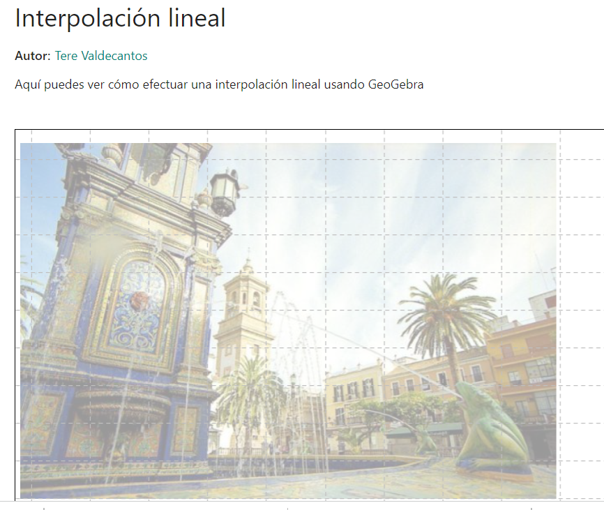 Imagen de Interpolación lineal