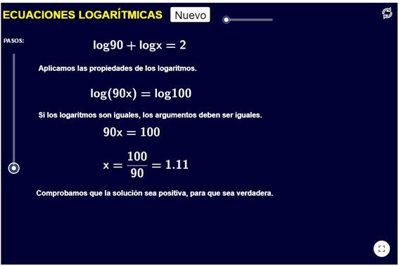 Imagen de Ecuaciones logarítmicas
