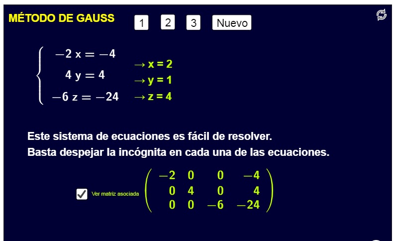 Imagen de Método de Gauss – Resuelto