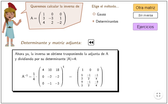 Imagen de Inversa de una matriz 3×3