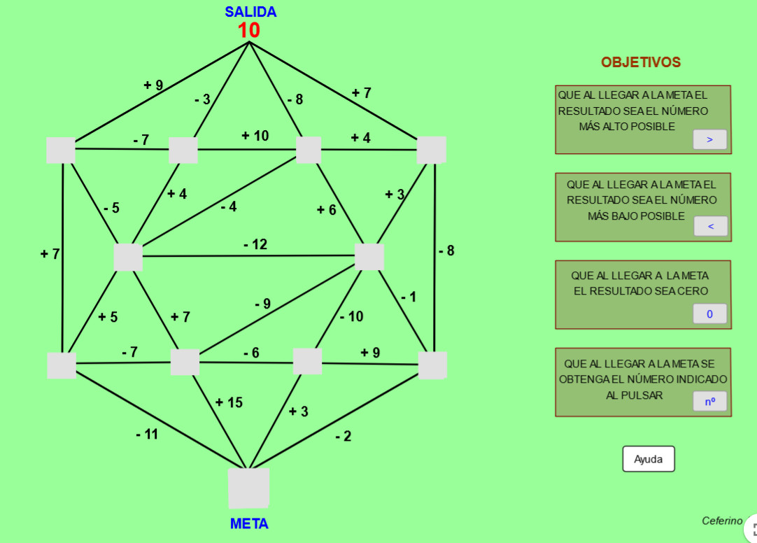 Imagen de Laberinto con enteros