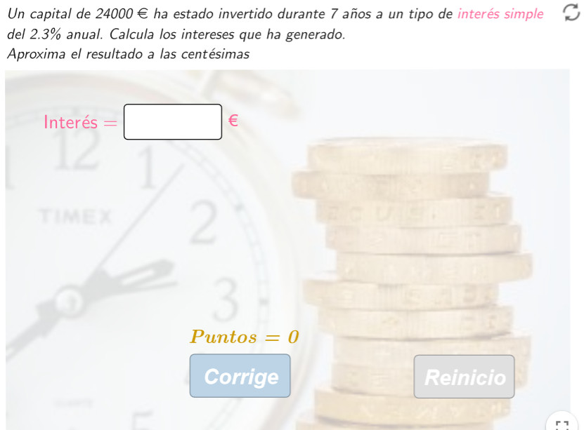 Imagen de Interés simple y compuesto. Actividades