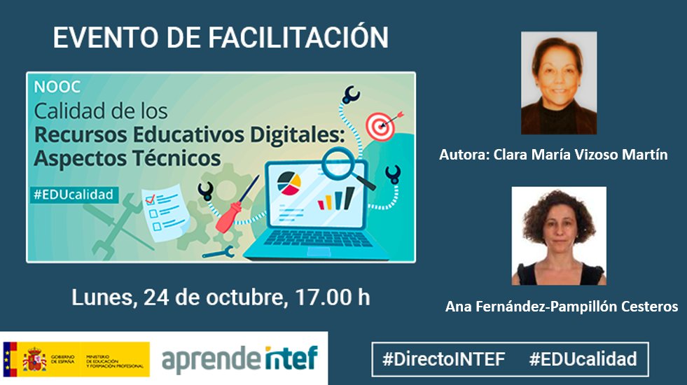 Evento de facilitación NOOC Calidad de los Recursos aspectos técnicos
