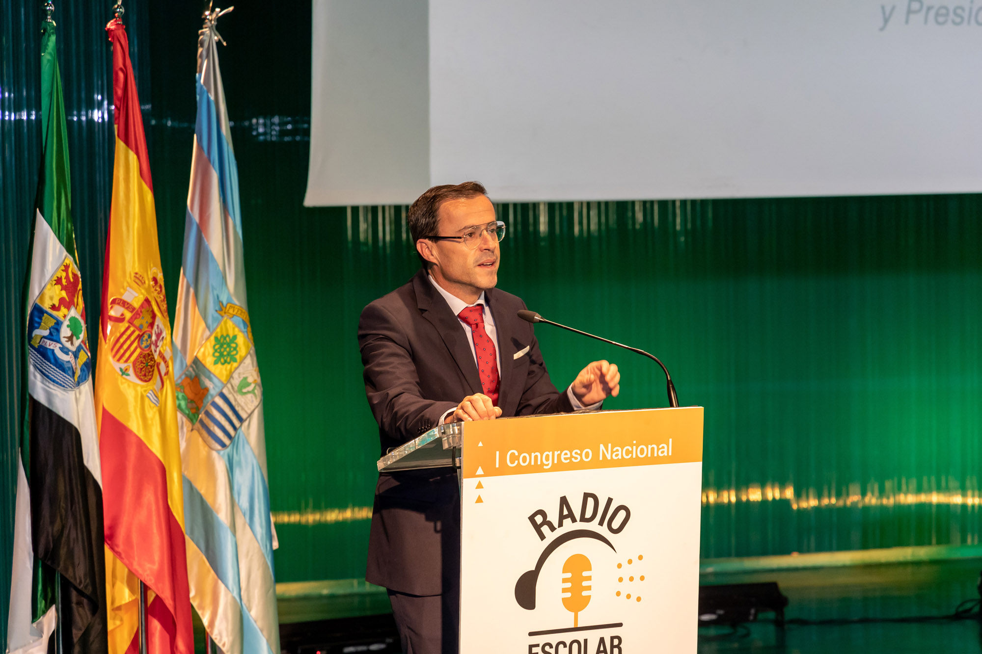 Intervención del presidente de la Diputación de Badajoz y Alcalde de Villanueva de la Serena