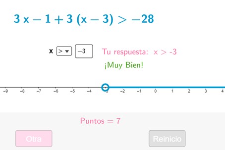 Imagen de Inecuaciones lineales (autoevaluable)