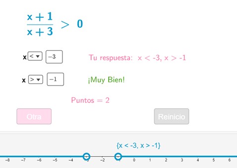 Imagen de Inecuaciones racionales (autoevaluable)