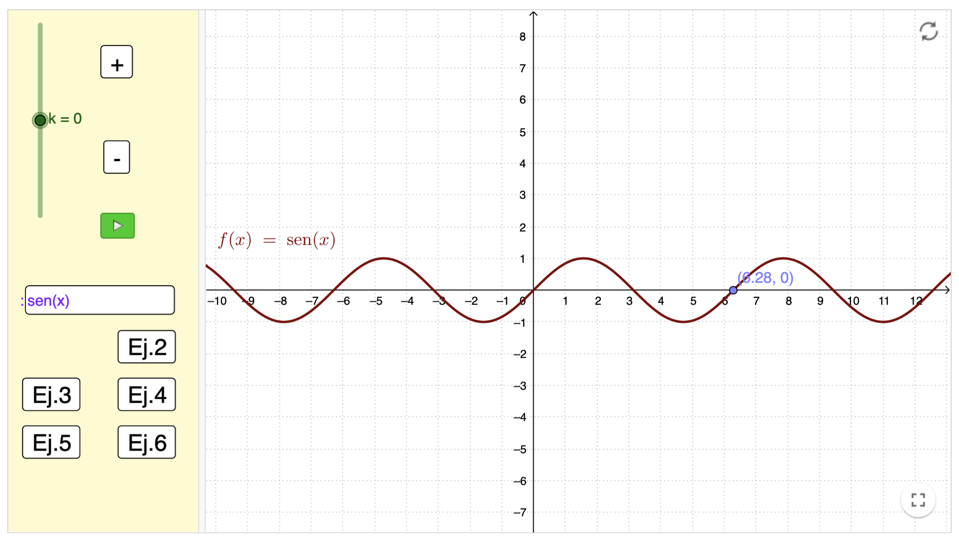 Imagen de Transformaciones de funciones. f(x+k)