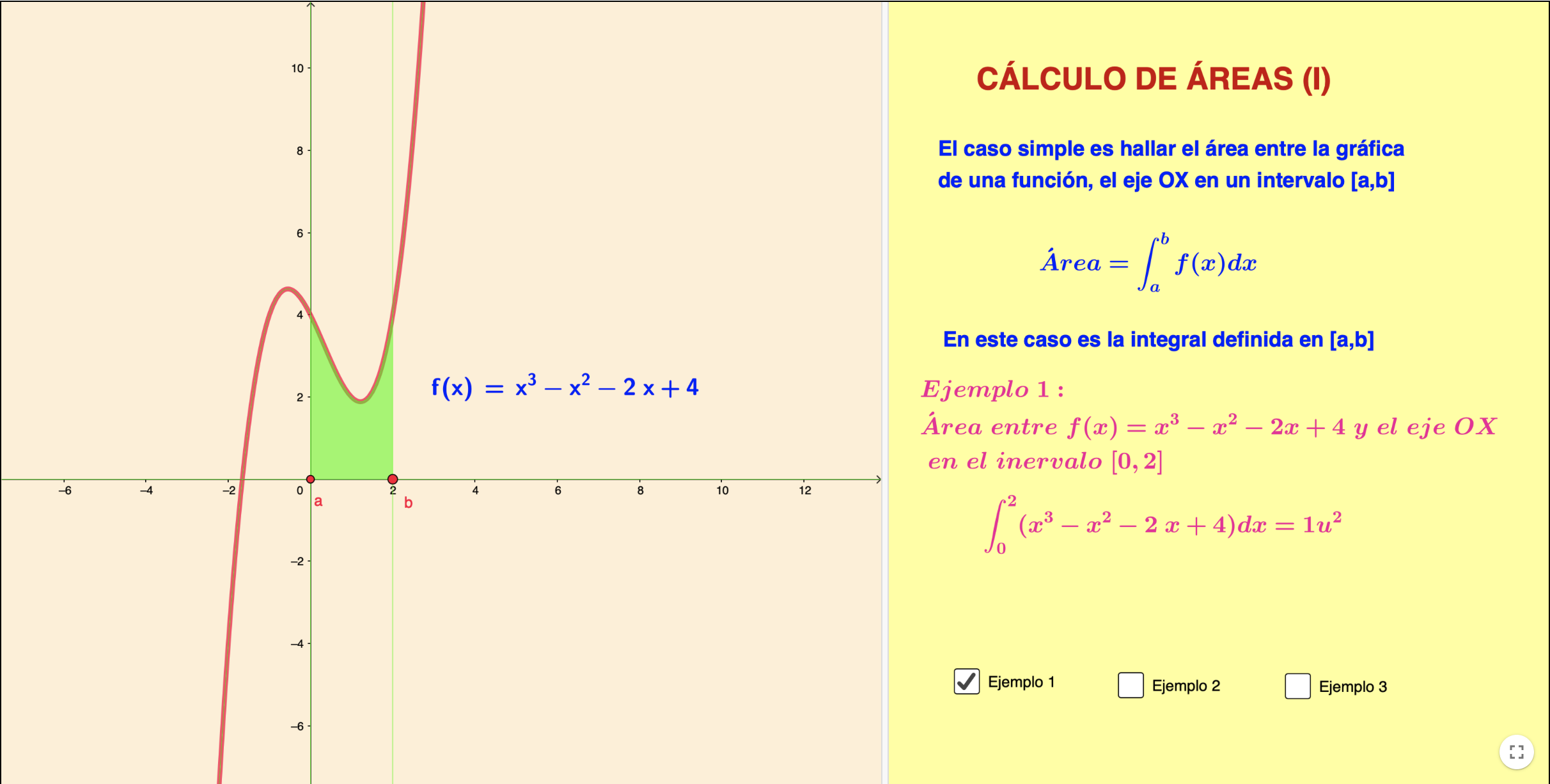 Imagen de Cálculo de áreas (I)
