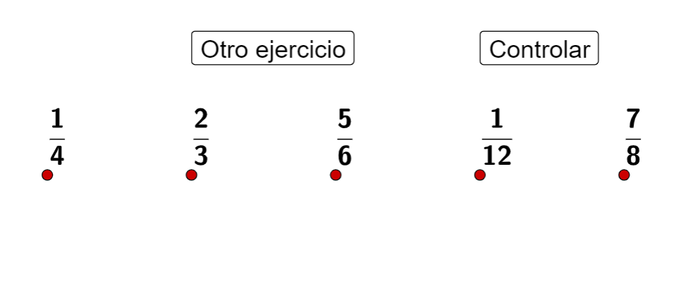 Imagen de Ordenar fracciones