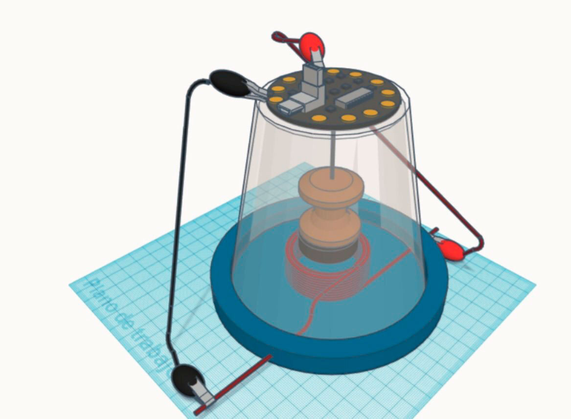 Diseño del sismógrafo con herramienta de diseño 3D
