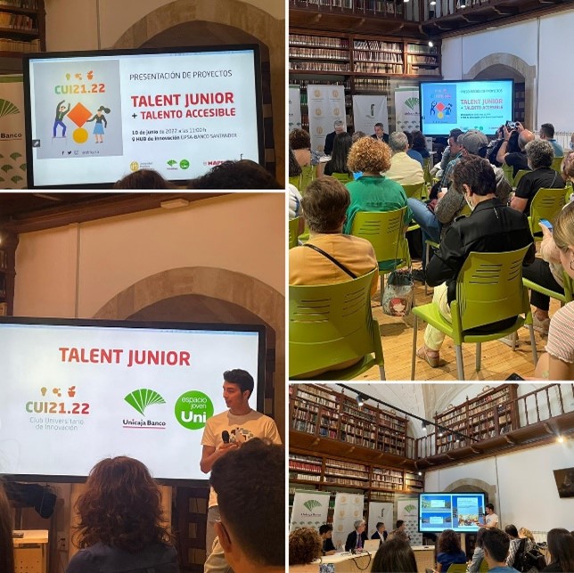 Presentación ante el jurado Talent Junior: innovación y emprendimiento social