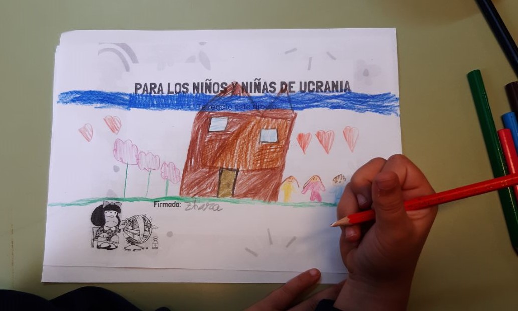 Dibujos para las familias de Ucrania